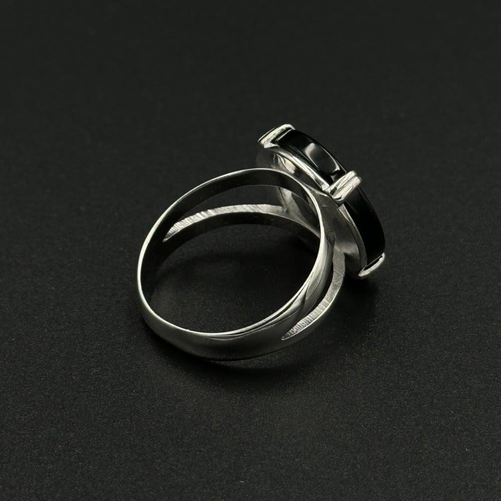 خاتم ملكي مخلب دائري - أسود