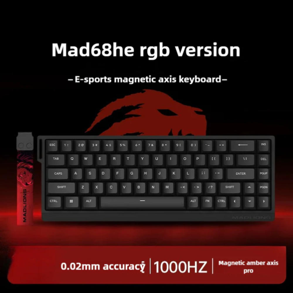 MAD68 HE 1K black RGB Edition Magnetic Amber Axis Pro