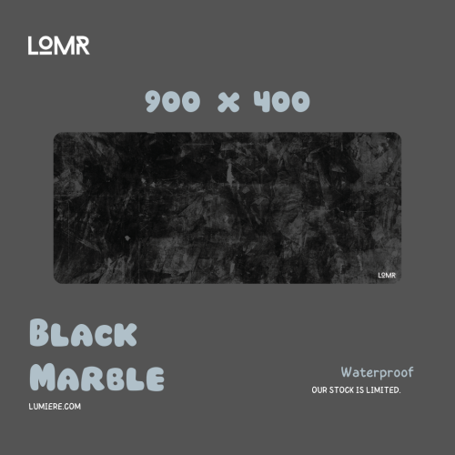 Black Marble Mousepad