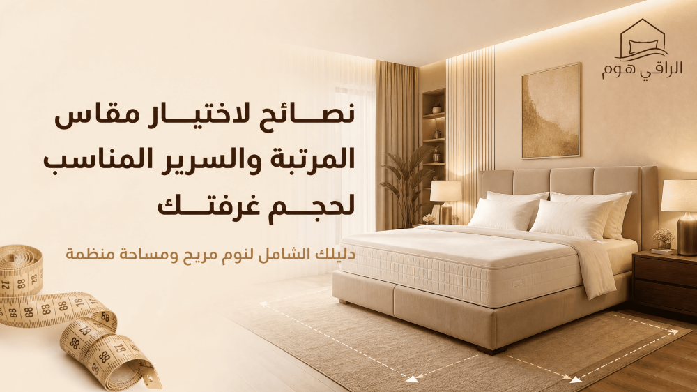 نصائح لاختيار مقاس المرتبة والسرير المناسب لحجم غرفتك