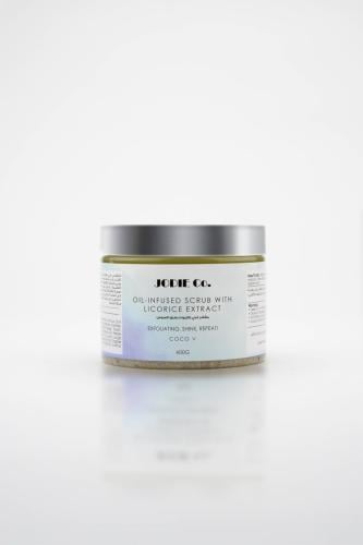 مقشر الجسم الفاخر بالزيوت الطبيعية - مقشر عرق السوس برائحة كوكو في