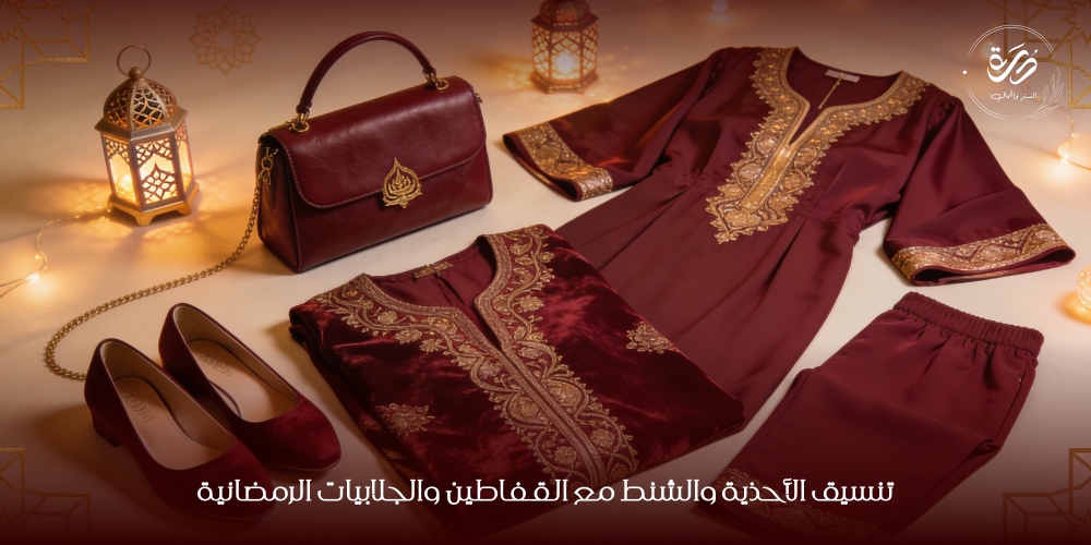 تنسيق الأحذية والشنط مع القفاطين والجلابيات الرمضانية