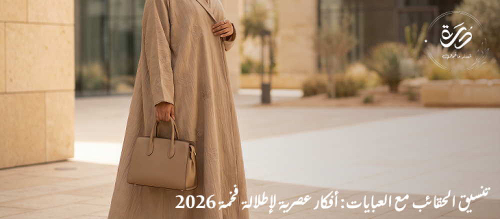 تنسيق الحقائب مع العبايات: أفكار عصرية لإطلالة فخمة 2026