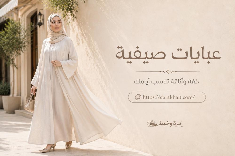أفضل عبايات صيفية في السعودية 2026 | موديلات خفيفة وأنيقة