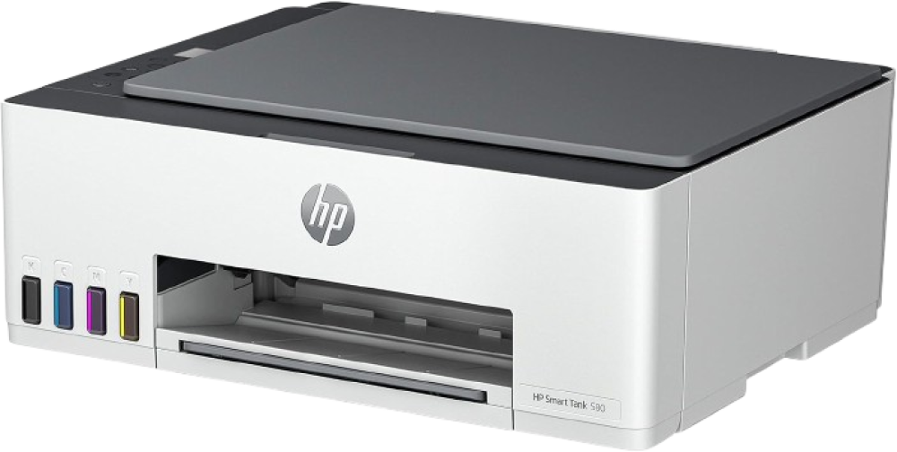 طابعة HP Smart Tank 580 لاسلكية 3 في 1 - طباعة ونسخ ومسح ضوئي - حبر عالي السعة - لون بازلت فاتح