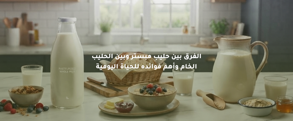 حليب مبستر أم خام؟ الفرق والفوائد وأهم المعلومات