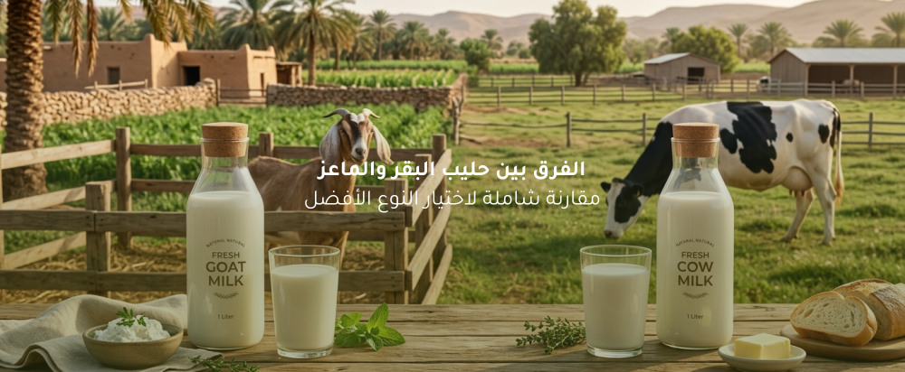 الفرق بين حليب البقر والماعز وأيهما أفضل؟