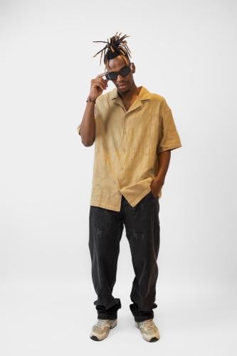 button-up shirt –