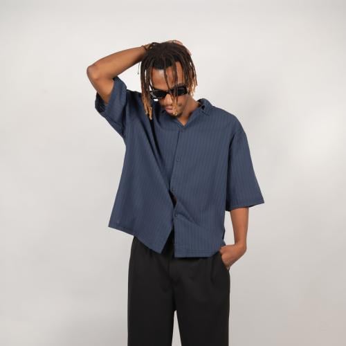 button-up shirt –