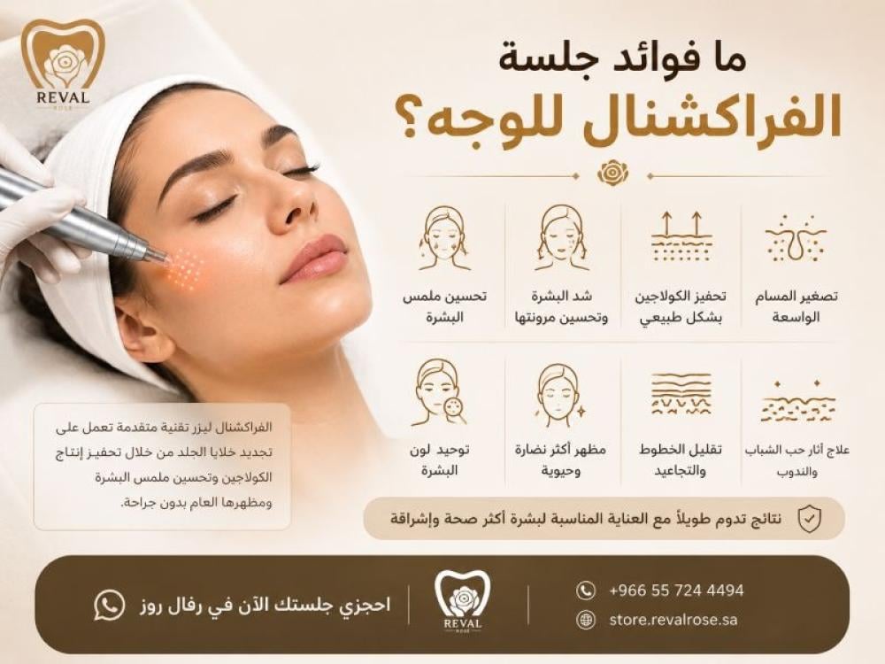 ما فوائد جلسة الفراكشنال للوجه؟  عروض جلسات فركشنال بالرياض