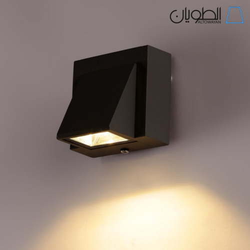 ابليك سور LED اسود لون الإضاءة أصفر 5 وات