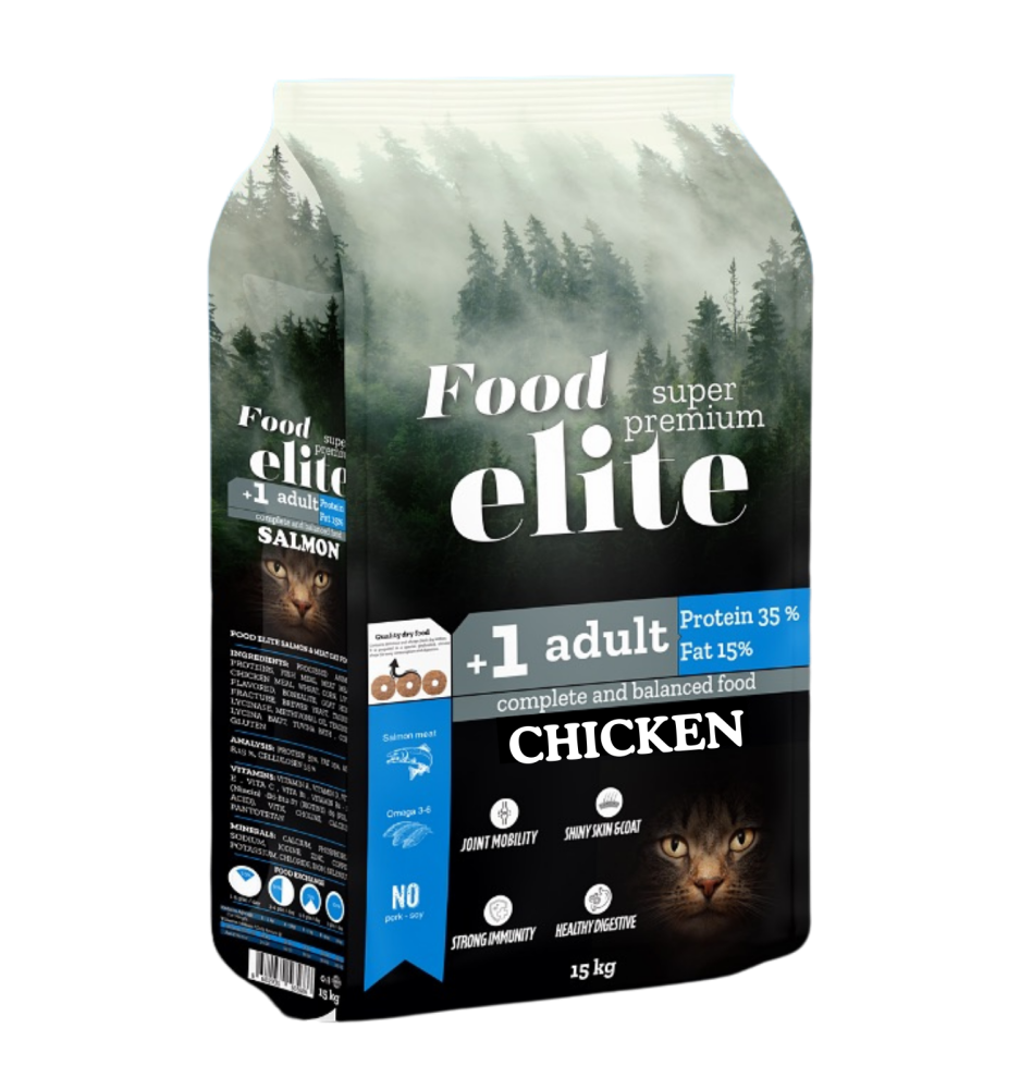 ايليت طعام جاف بنكهة الدجاج 2KG