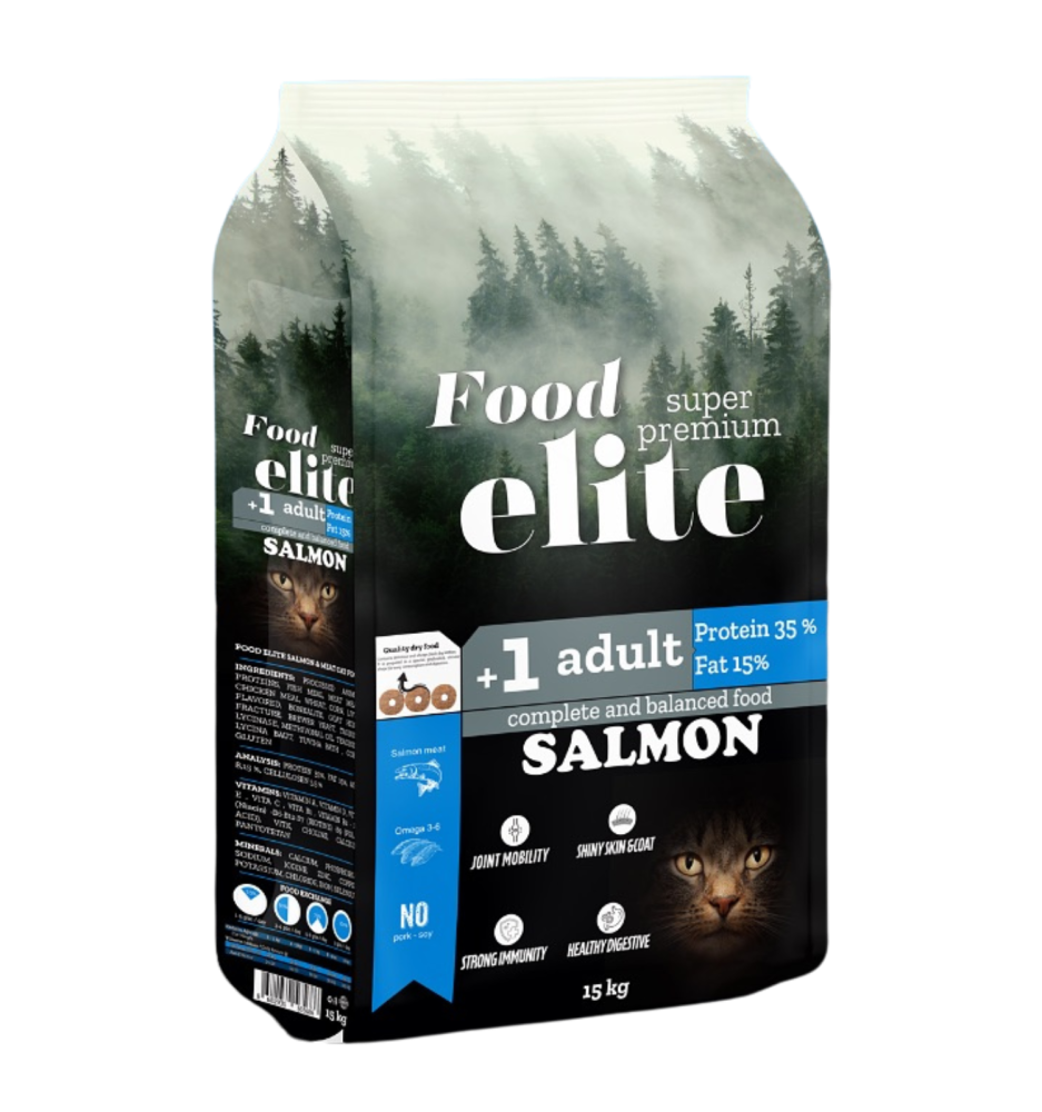 ايليت طعام جاف بنكهة السمك للقطط المعقمة 2KG