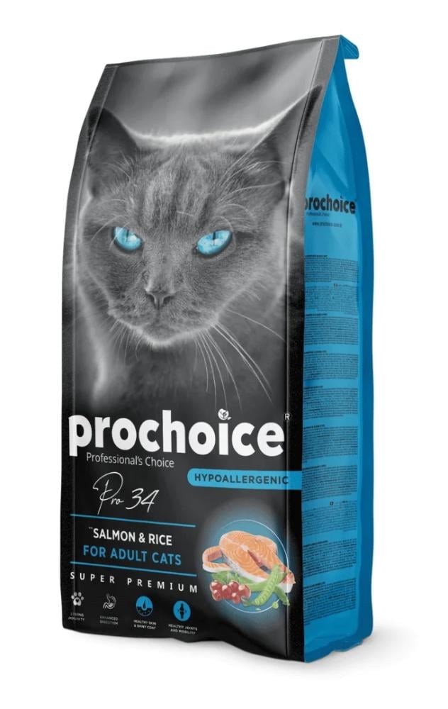 prochoice طعام جاف بنكهة السالمون والأرز 15KG