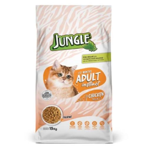 جنغل طعام جاف بالدجاج 15KG