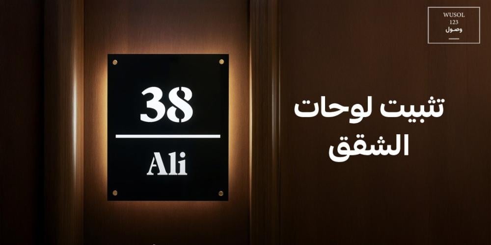 تثبيت لوحات الشقق