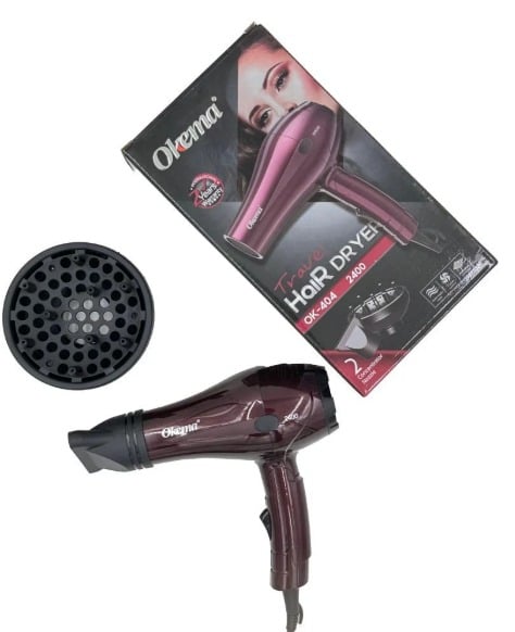 اوكيما مجفف شعر ترافل موديل OK-404