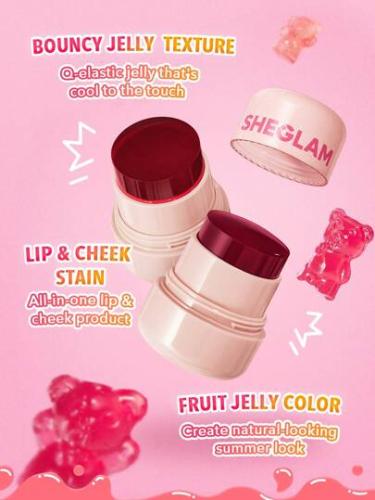 SHEGLAM أحمر خدود مرطب للشفاه وأحمر خدود من Jelly-...