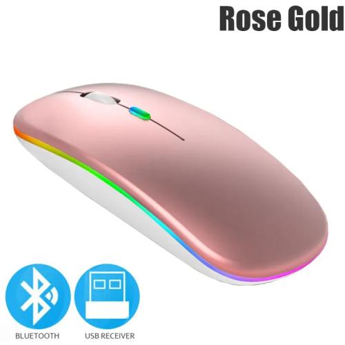 ماوس لاسلكي مع USB قابلة للشحن RGB