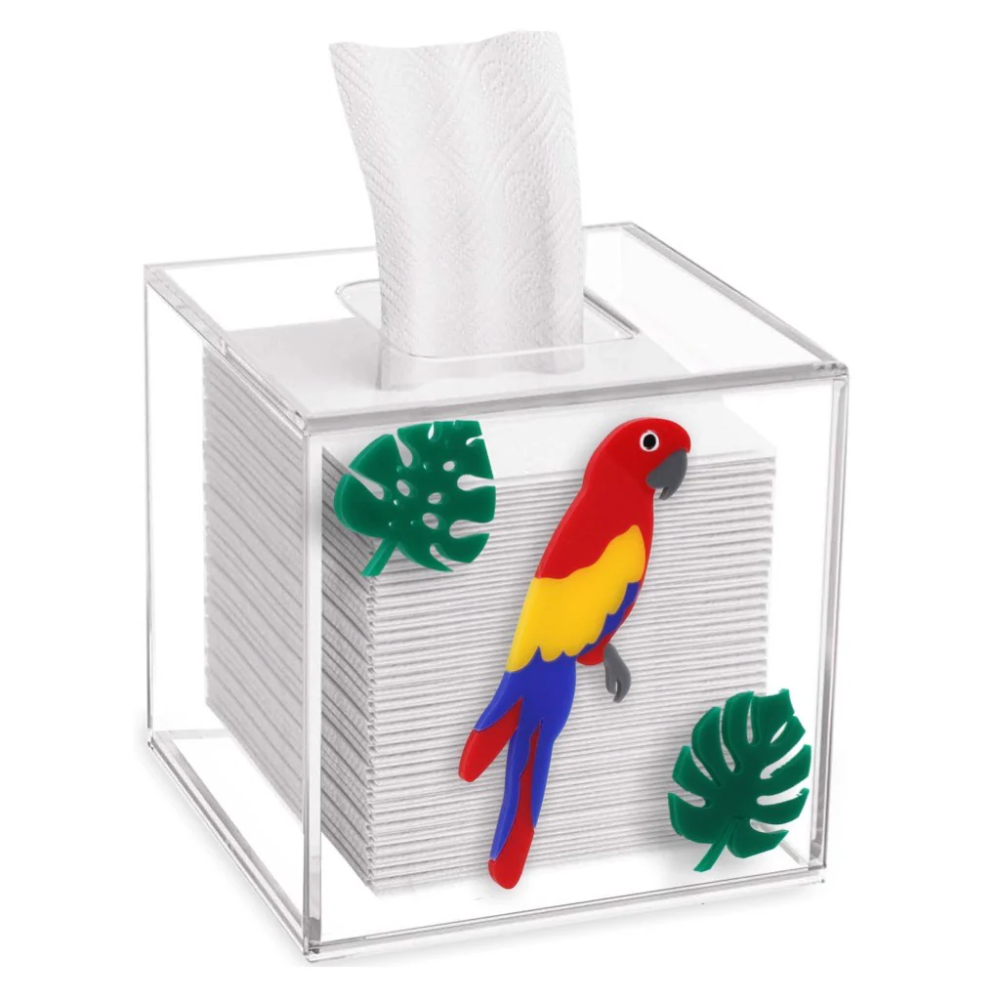 Tropical Macaw - Tissue Box