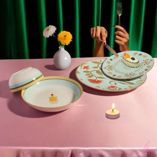 Peek a Bloom - طقم سفرة لستة اشخاص (24 قطعة)