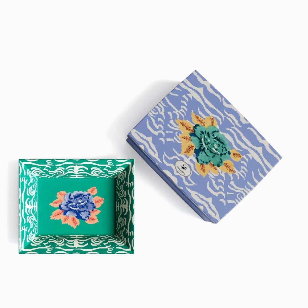 Indian Tiger - صحن بورسلان (اأخضر)