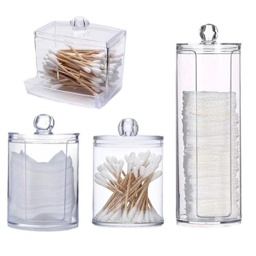 PS makeup cotton swab storage box multiple combina...