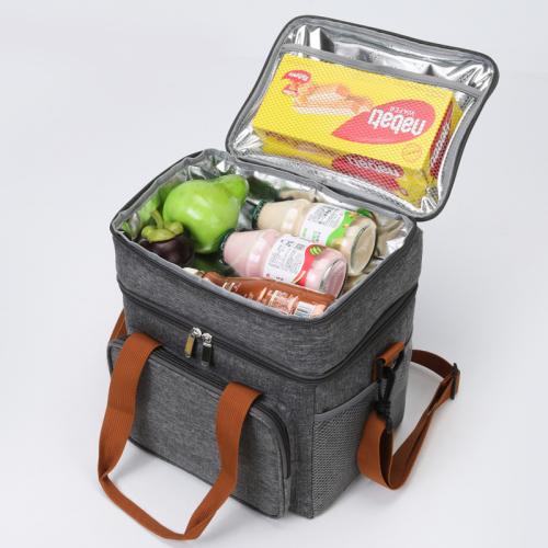Amazon large capacity waterproof double layer insu...