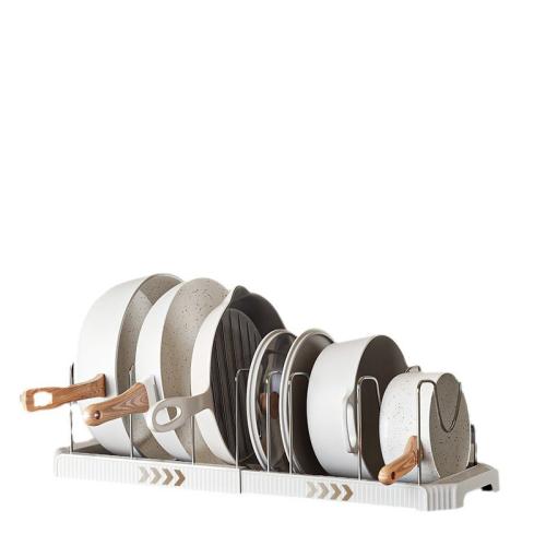 Retractable Bowl Rack Pot Storage Rack Drying Pot...