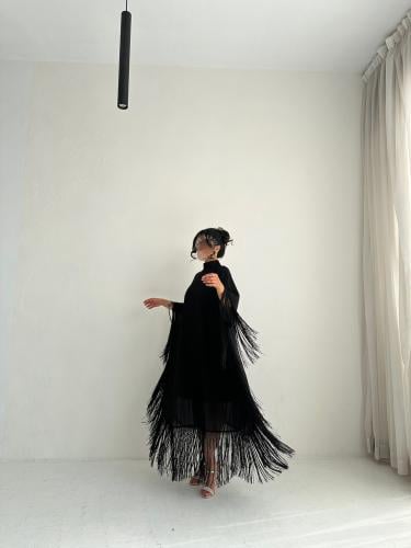 Black Tassel Jalabiya