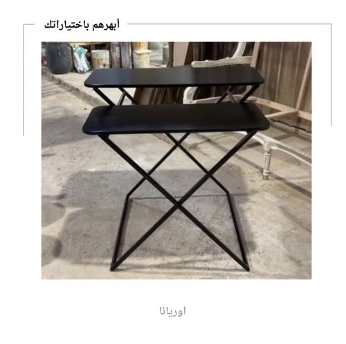 كونسول تقديم بقاعدة مزدوجة بسطح سلس