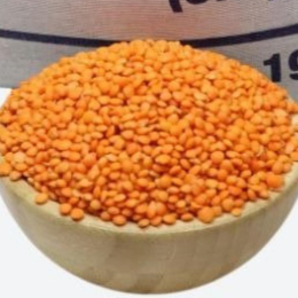 عدس أحمر حبة كاملة كيس 15 كيلو