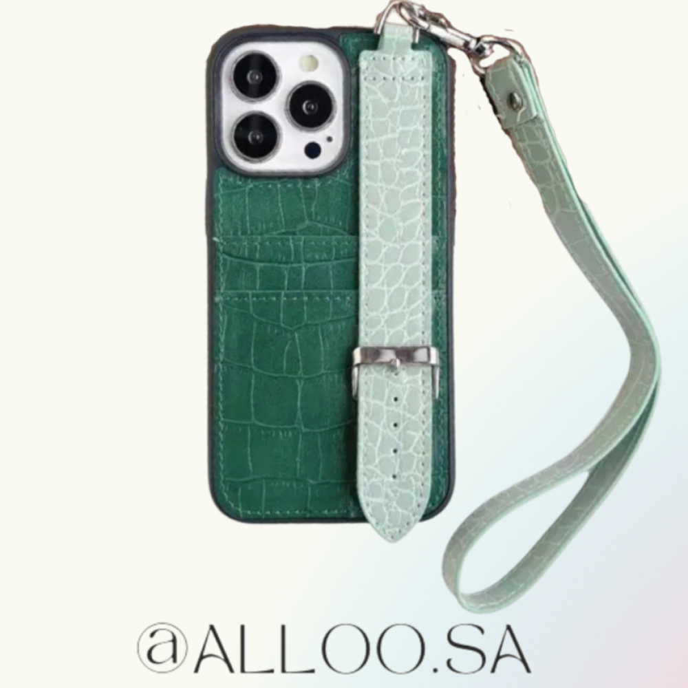 Green leather