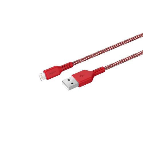 كيبل ايفون قماشي أحمر من ووبو - FB01