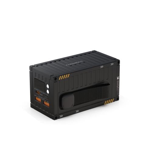 شاحن متنقل container باللون الأسود بسعة 20,000 ملي...