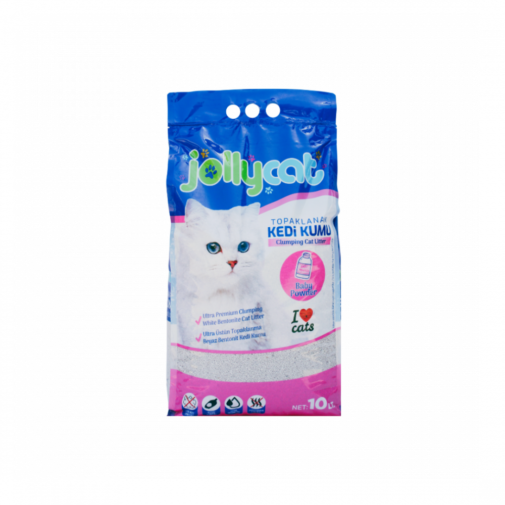 Jolly Bentonite Clumping Cat Litter Baby Powder Biocenter