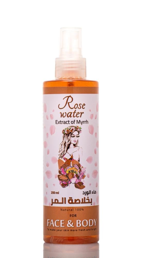 ماء الورد الطبيعي بخلاصة المر