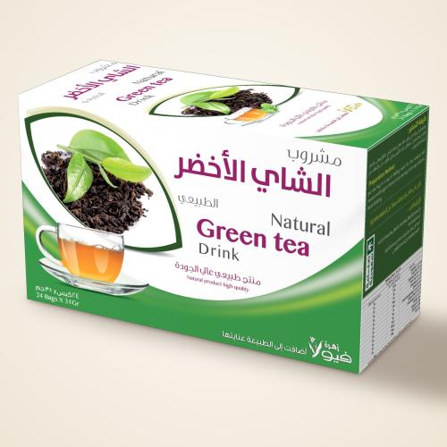 مشروب الشاي الأخضر الطبيعي