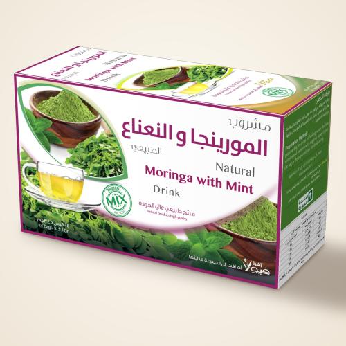 مشروب المورينجا بالنعناع الطبيعي