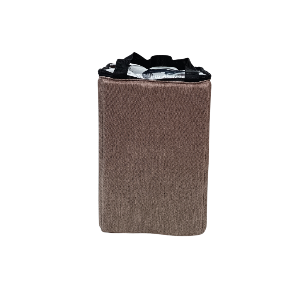 سلة ترامس قهوة وشاي قماشية غطاء شفاف 1 خانة