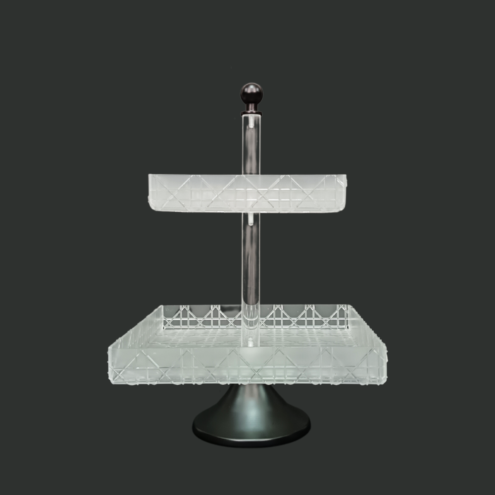 صينية تقديم اكريلك منقوش دورين