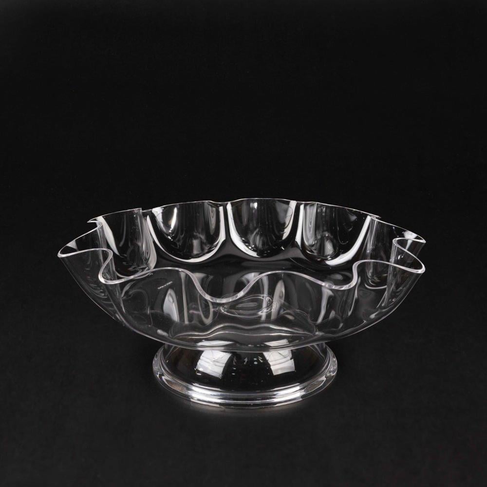 صحن فواكه دائري بقاعدة