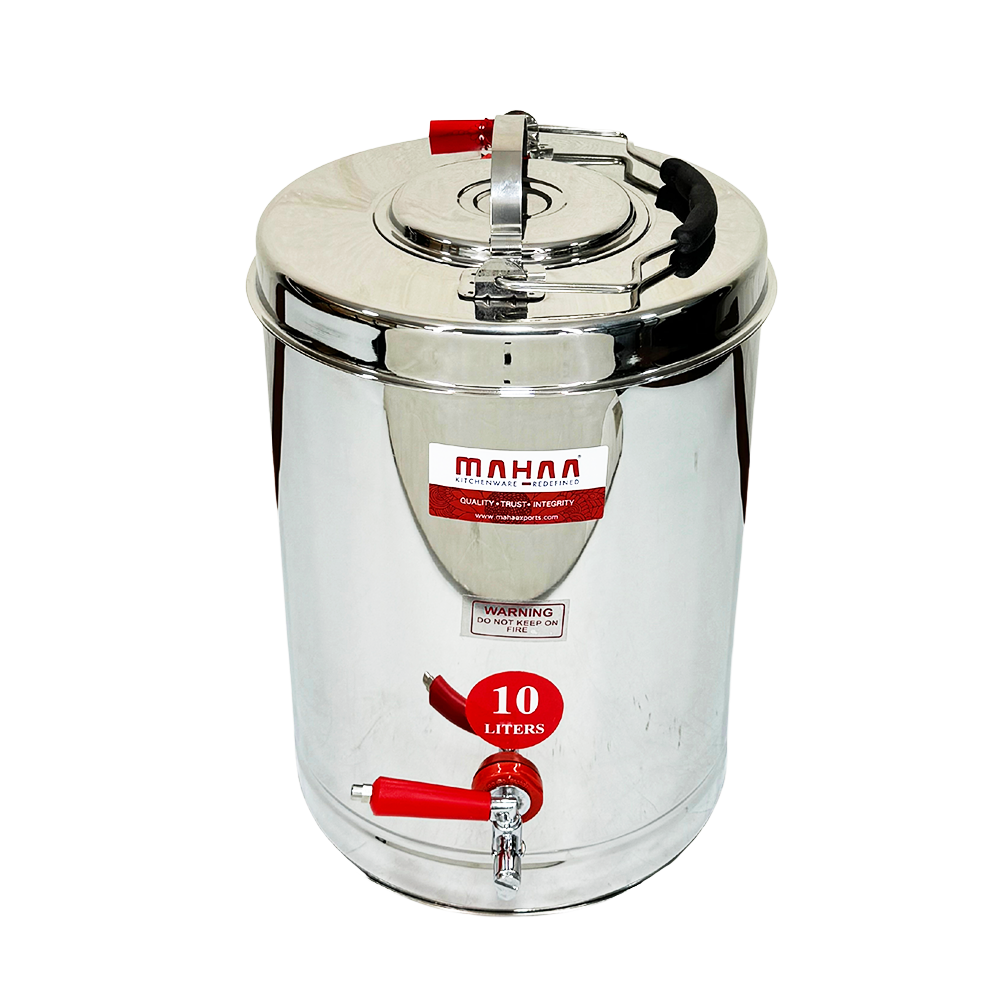 حافظة سوائل استيل بزبوز 10 لتر