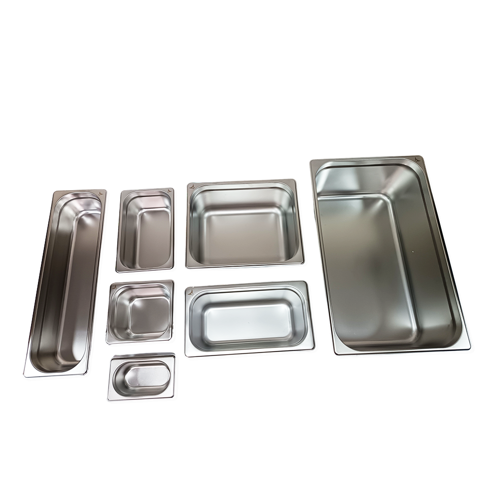 بكج صواني حوض استيل عمق 6.5 سم 14 قطعة