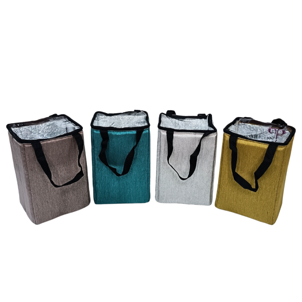 سلة ترامس قهوة وشاي قماشية غطاء شفاف 1 خانة