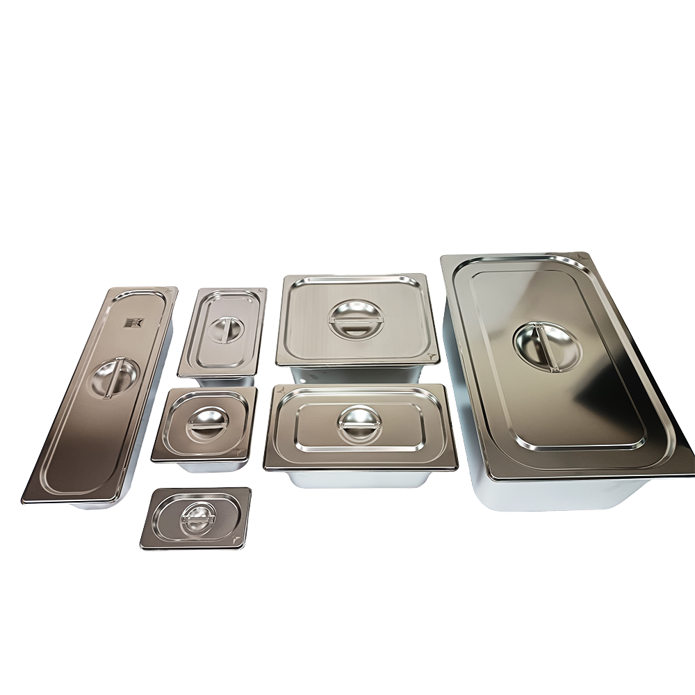 بكج صواني حوض استيل عمق 6.5 سم 14 قطعة