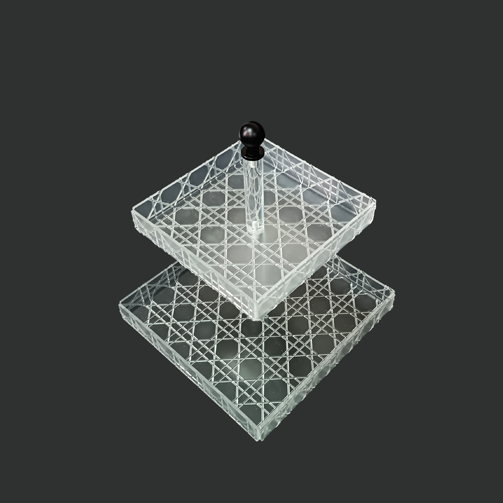 صينية تقديم اكريلك منقوش دورين