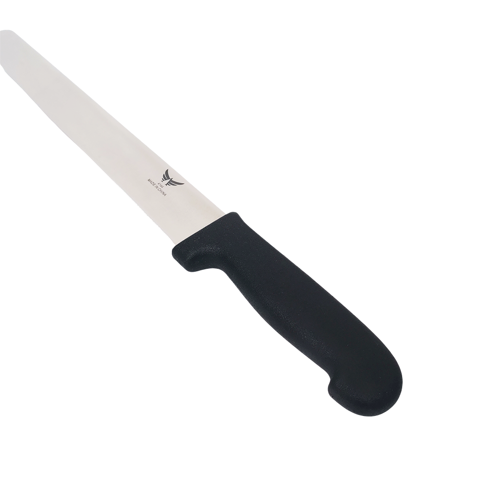 سكين استيل شاورما نحيف الخنبشي اسود
