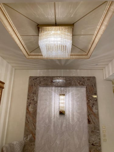 ثريه لاصق كرستال مربع