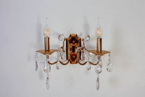 جداري  كلاسيك  مع كريستال لمبتين